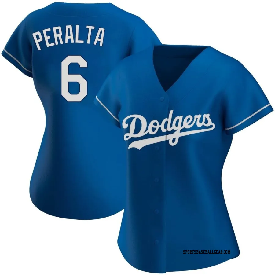 David Peralta Women's Los Angeles Dodgers Royal Authentic Alternate Jersey