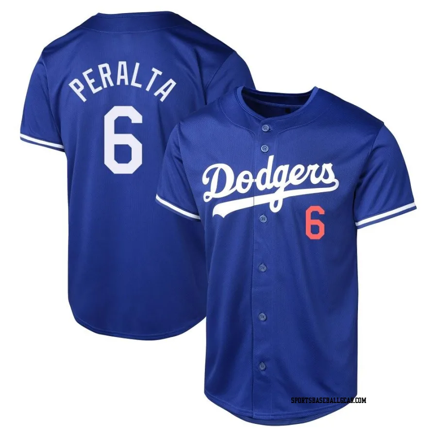 David Peralta Youth Los Angeles Dodgers Royal Limited Alternate Jersey