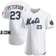 David Peterson Men's New York Mets White Authentic Home Jersey