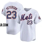 David Peterson Men's New York Mets White Limited Home Jersey