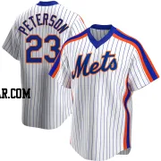 David Peterson Youth New York Mets White Replica Home Cooperstown Collection Jersey