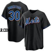 David Robertson Men's New York Mets Black Replica 2022 Alternate Jersey