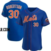 David Robertson Men's New York Mets Royal Authentic Alternate Jersey