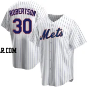 David Robertson Men's New York Mets White Replica Home Jersey