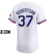 David Robertson Men's Texas Rangers White Elite Home Jersey