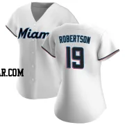 David Robertson Women's Miami Marlins White Authentic Home Jersey