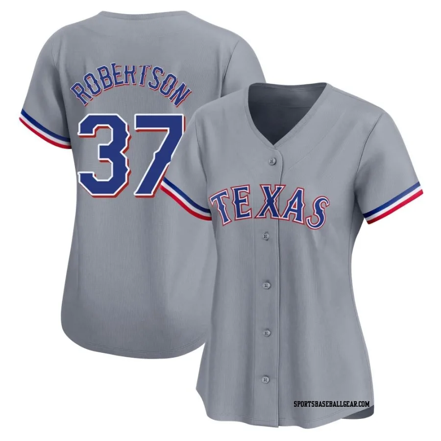 David Robertson Women's Texas Rangers Gray Limited Away Jersey