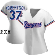 David Robertson Women's Texas Rangers White Authentic Home 2023 World Series Champions Jersey