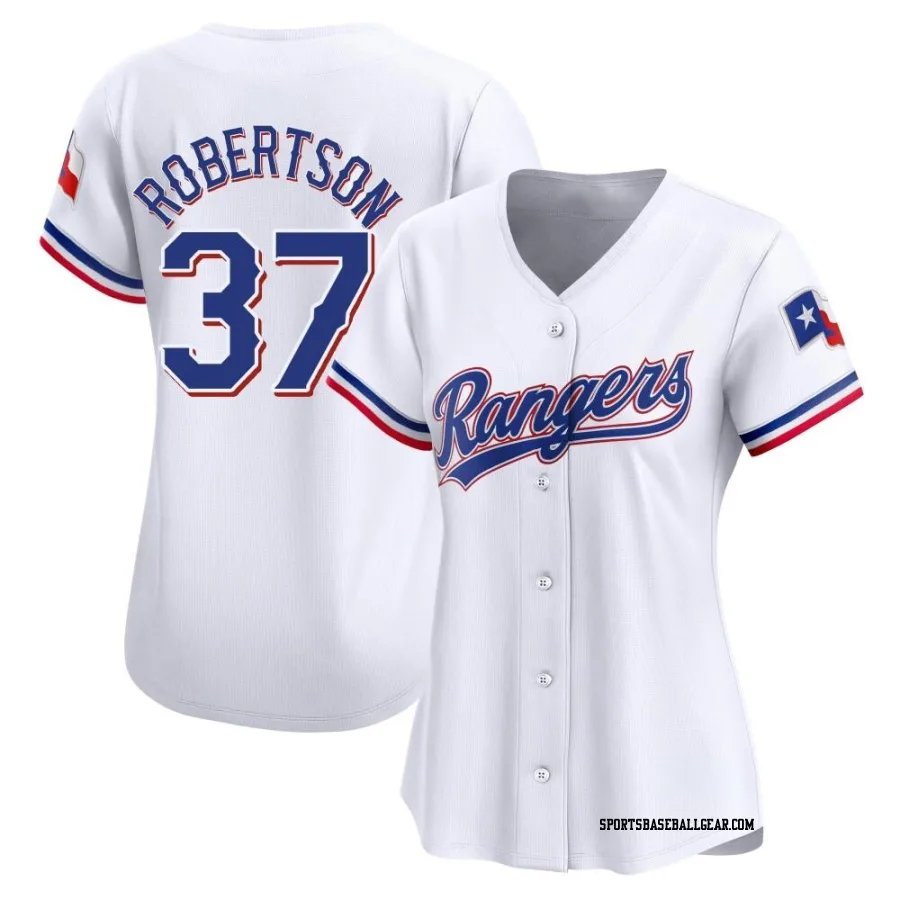 David Robertson Women's Texas Rangers White Limited Home Jersey