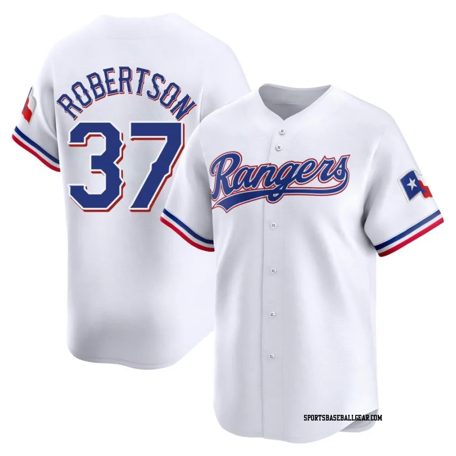 David Robertson Youth Texas Rangers White Limited Home Jersey