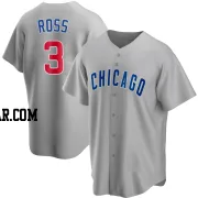 David Ross Men's Chicago Cubs Gray Replica Road Jersey