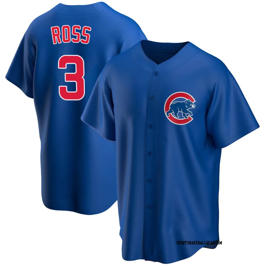 David Ross Men's Chicago Cubs Royal Replica Alternate Jersey