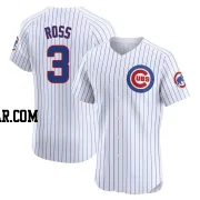 David Ross Men's Chicago Cubs White Elite Home Jersey