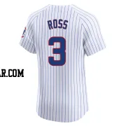 David Ross Men's Chicago Cubs White Elite Home Jersey