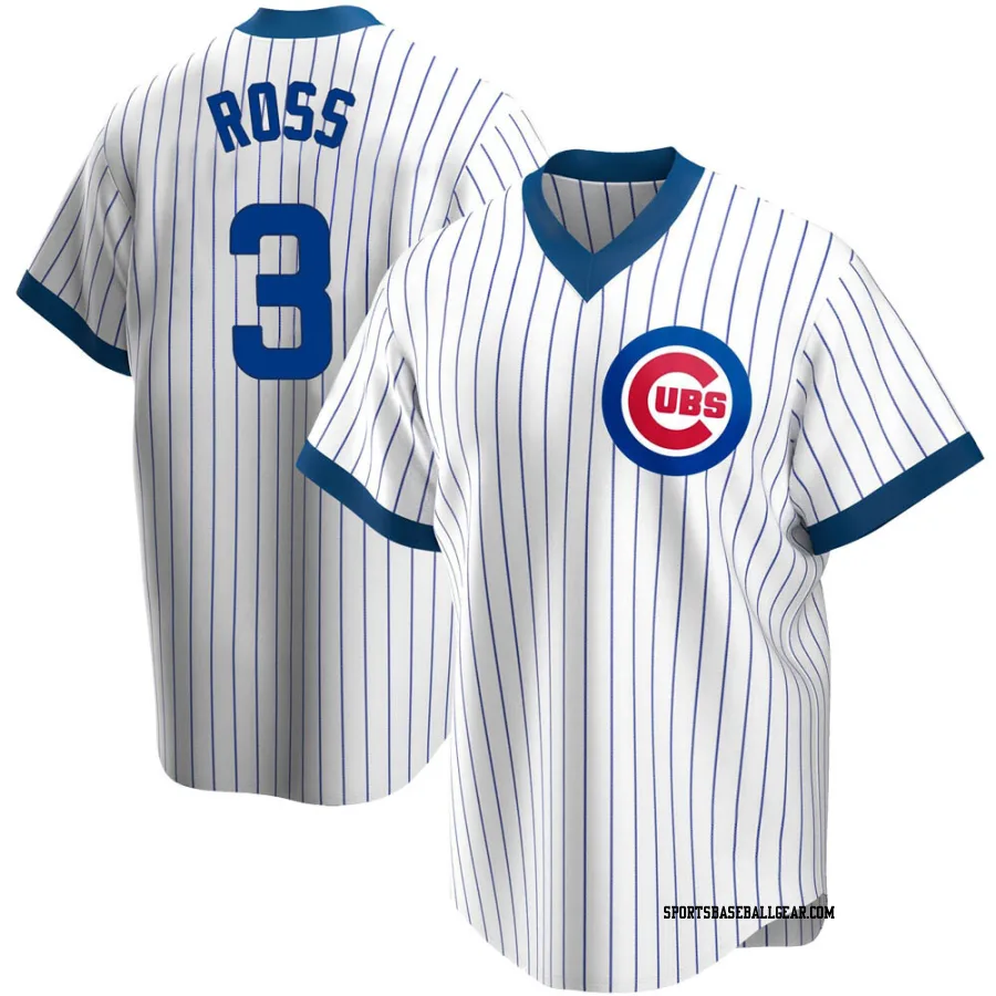 David Ross Men's Chicago Cubs White Replica Home Cooperstown Collection Jersey