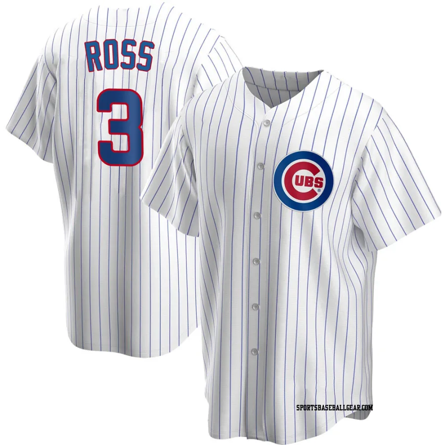 David Ross Men's Chicago Cubs White Replica Home Jersey