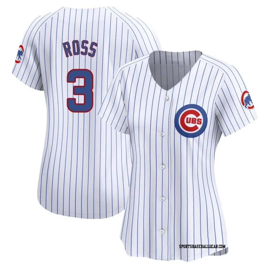 David Ross Women's Chicago Cubs White Limited Home Jersey