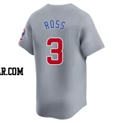 David Ross Youth Chicago Cubs Gray Limited Road Jersey