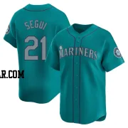 David Segui Men's Seattle Mariners Aqua Limited Alternate Jersey