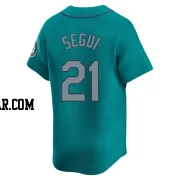 David Segui Men's Seattle Mariners Aqua Limited Alternate Jersey