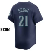 David Segui Men's Seattle Mariners Navy Limited Road Jersey