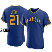 David Segui Men's Seattle Mariners Royal Authentic 2023 City Connect Jersey