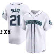 David Segui Men's Seattle Mariners White Limited Home Jersey