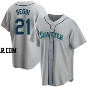 David Segui Youth Seattle Mariners Gray Replica Road Jersey