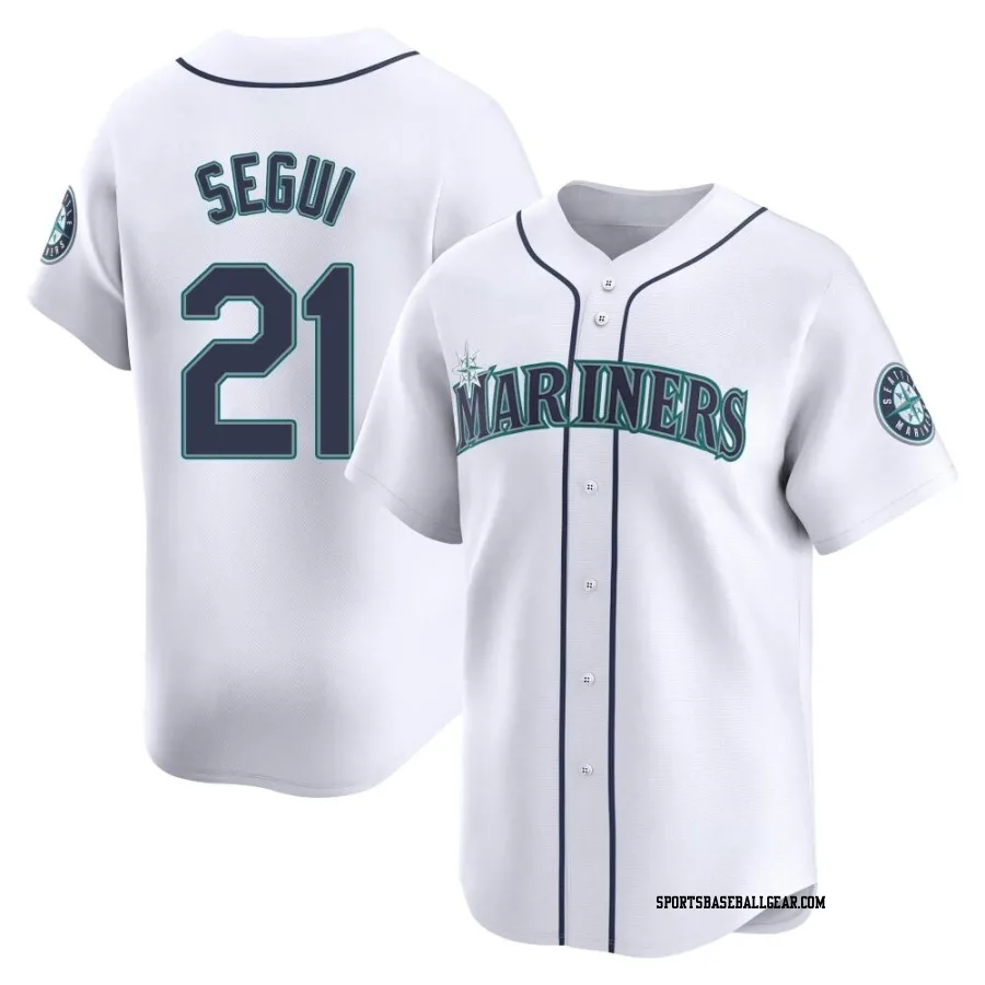 David Segui Youth Seattle Mariners White Limited Home Jersey