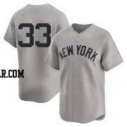 David Wells Men's New York Yankees Gray Limited Away 2nd Jersey