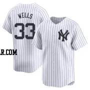 David Wells Men's New York Yankees White Limited Yankee Home Jersey