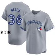 David Wells Men's Toronto Blue Jays Gray Limited Away Jersey