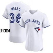 David Wells Men's Toronto Blue Jays White Elite Home Jersey