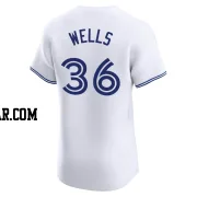 David Wells Men's Toronto Blue Jays White Elite Home Jersey