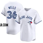 David Wells Youth Toronto Blue Jays White Limited Home Jersey