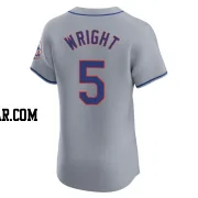 David Wright Men's New York Mets Gray Elite Road Jersey