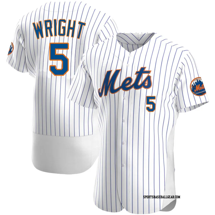 David Wright Men's New York Mets White Authentic Home Jersey