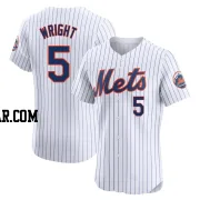 David Wright Men's New York Mets White Elite Home Jersey