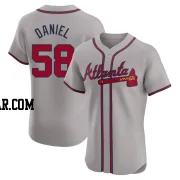 Davis Daniel Men's Atlanta Braves Gray Elite Road Jersey