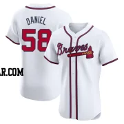 Davis Daniel Men's Atlanta Braves White Elite Home Jersey