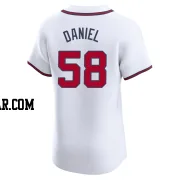 Davis Daniel Men's Atlanta Braves White Elite Home Jersey