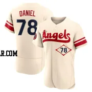 Davis Daniel Men's Los Angeles Angels Cream Authentic 2022 City Connect Jersey