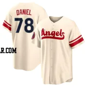 Davis Daniel Men's Los Angeles Angels Cream Replica 2022 City Connect Jersey