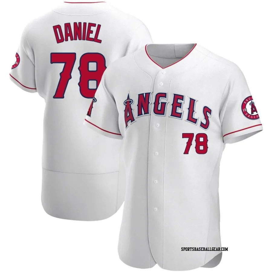 Davis Daniel Men's Los Angeles Angels White Authentic Jersey