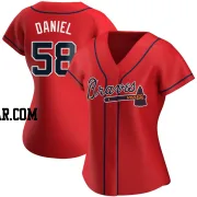 Davis Daniel Women's Atlanta Braves Red Authentic Alternate Jersey