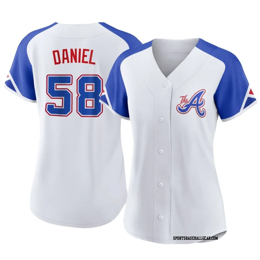 Davis Daniel Women's Atlanta Braves White Replica 2023 City Connect Jersey