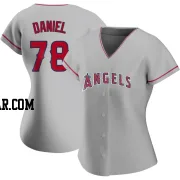 Davis Daniel Women's Los Angeles Angels Authentic Silver Road Jersey