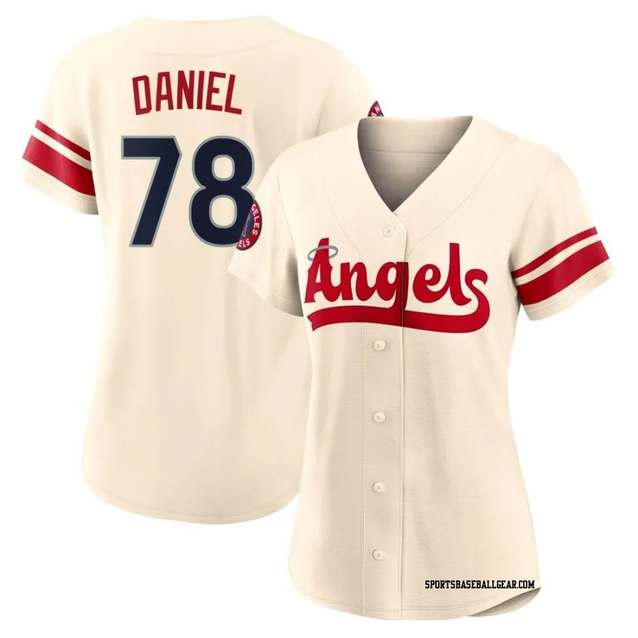 Davis Daniel Women's Los Angeles Angels Cream Replica 2022 City Connect Jersey