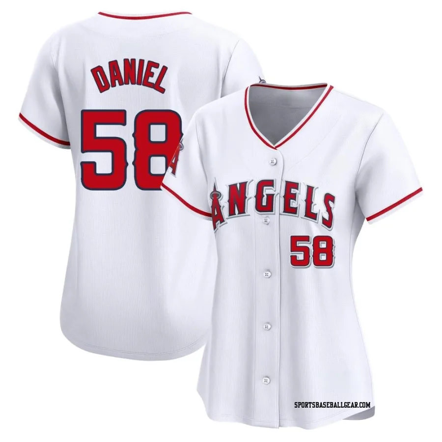 Davis Daniel Women's Los Angeles Angels White Limited Home Jersey