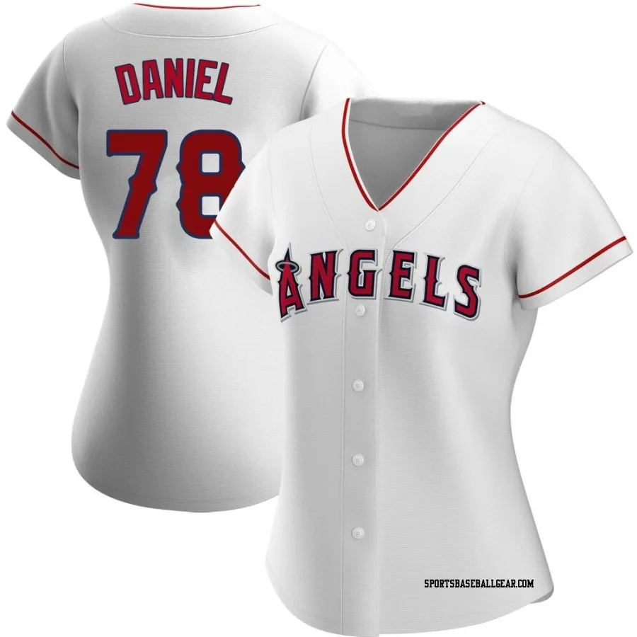 Davis Daniel Women's Los Angeles Angels White Replica Home Jersey